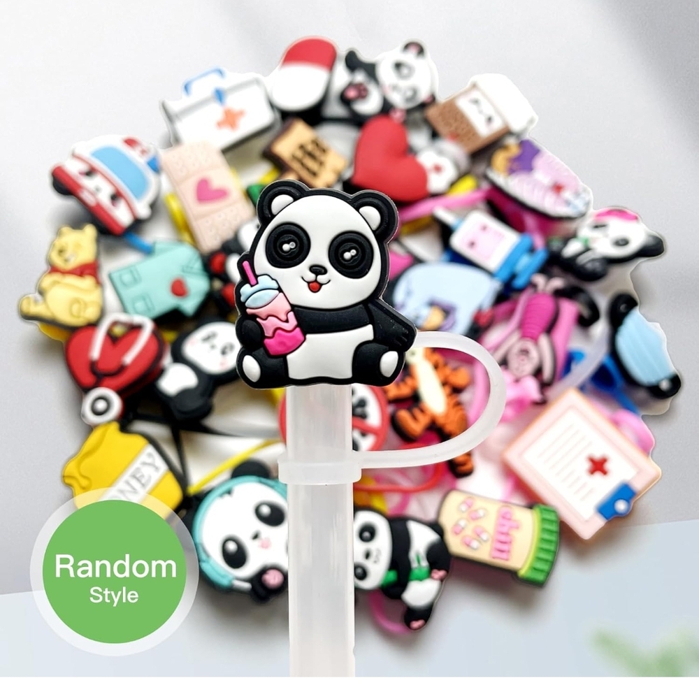 10Pcs Random Different Straw Toppers for Stanley Tumblers